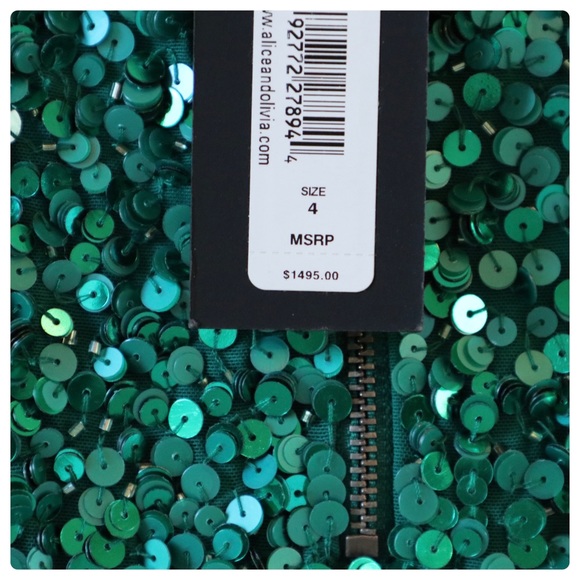 Alice + Olivia CHARITY SEQUIN GOWN SKIRT - Picture 10 of 11